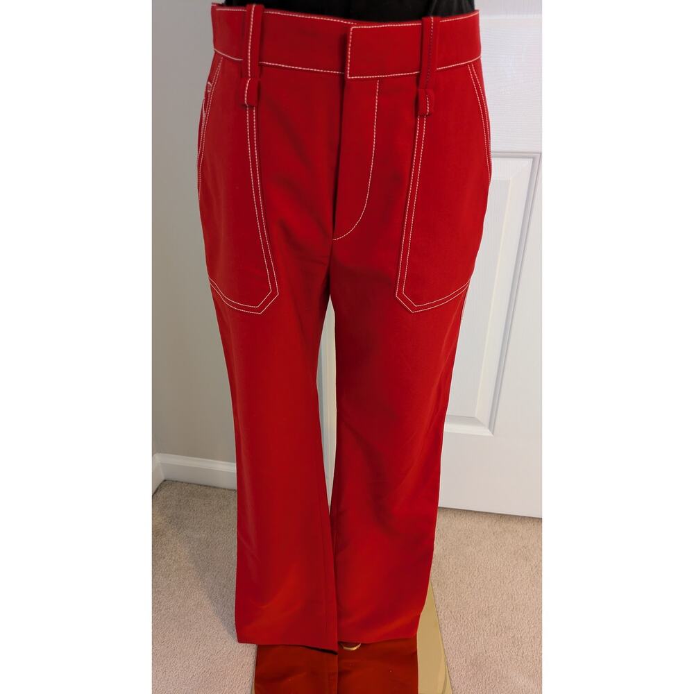 Chloe Contrast Stitching Trousers
